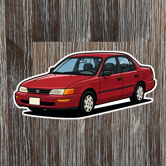 TOYOTA COROLLA 7th generation 1993-1997 Vinyl Sticker - Picture 1 of 1